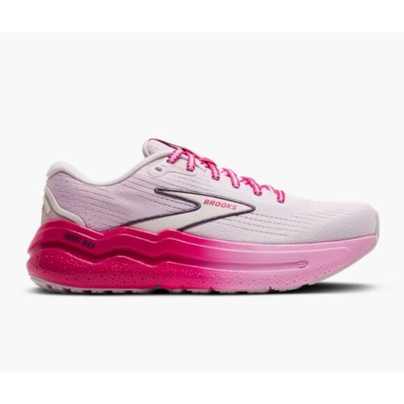 NIB Brooks Women's Ghost Max 2 - 669 - Fuchsia/Pastel/Orchid Limited edition - Picture 3 of 6